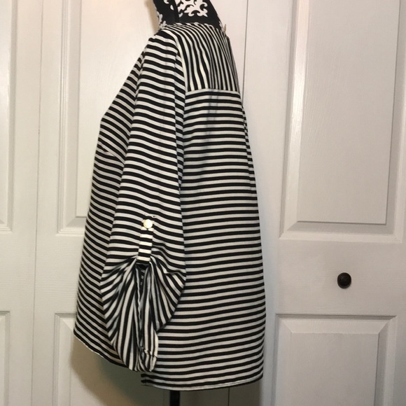 Calvin Klein Striped Blouse - Picture 3 of 7